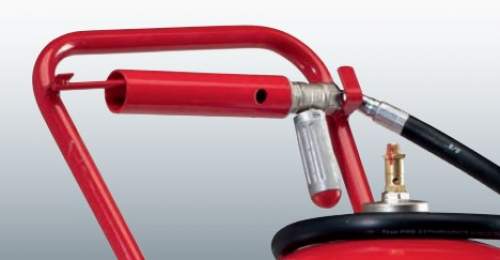 Gloria SEF 50/5 – Fahrbarer AB Schaum Auflade-Feuerlöscher mit 5 Meter Schlauch, EN 1866, 50 LE, 50l 